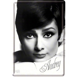 Placa metalica - Audrey Hepburn - Portret - 10x14 cm
